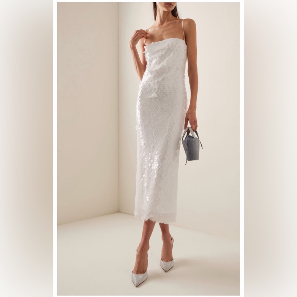 The New Arrivals Ilkyaz Ozel Pheonix Sequined Midi Dress